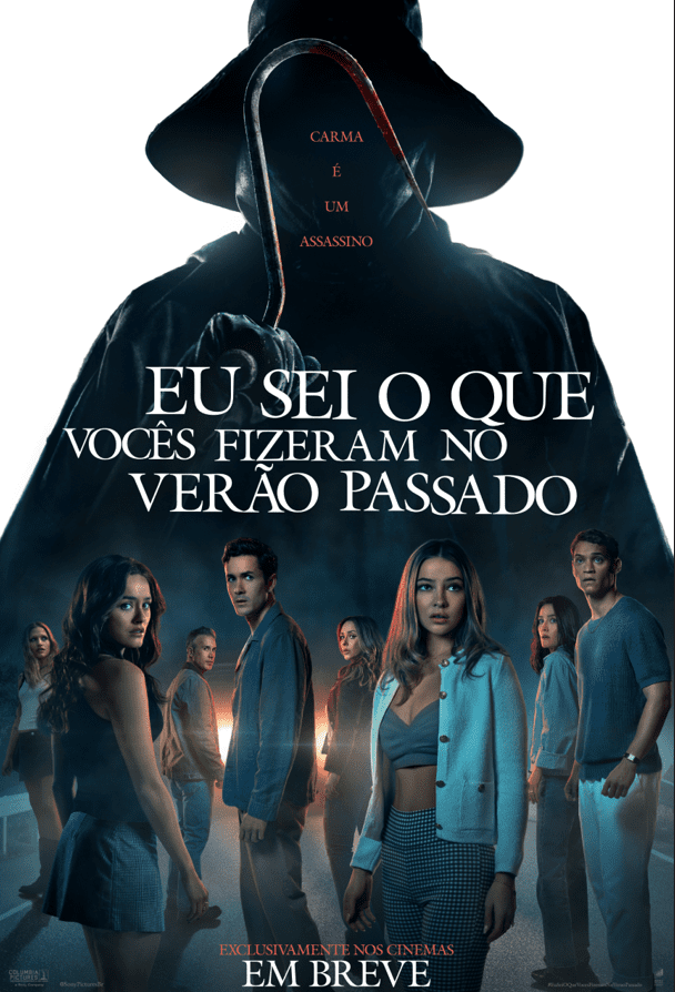 Sony Pictures reúne elenco novo e clássico em pôster de “Eu Sei O Que Vocês Fizeram No Verão Passado”