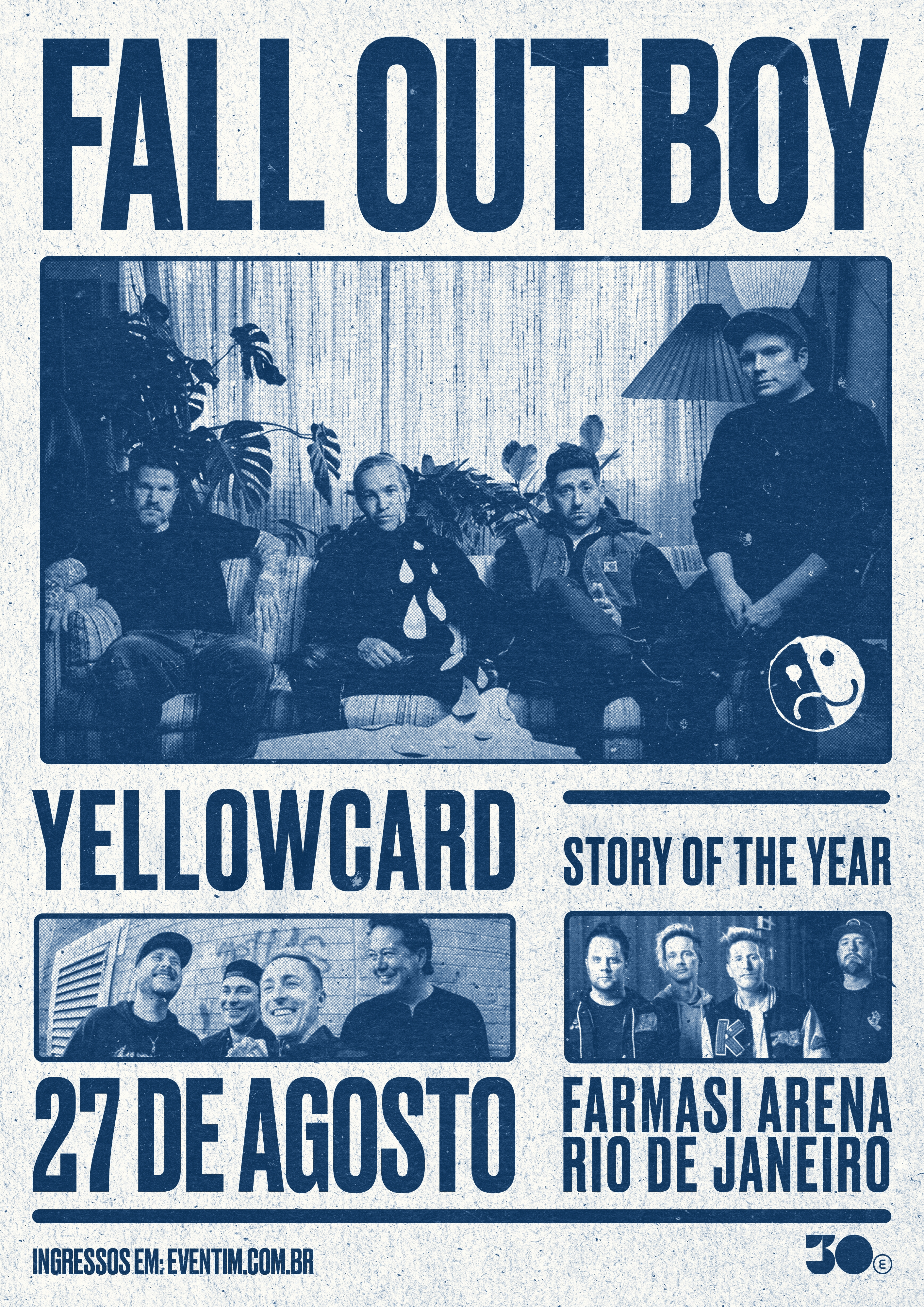 Fall Out Boy, Yellowcard e Story Of The Year anunciam noite nostálgica em única apresentação no Rio de Janeiro